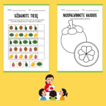Vaisių užduotėlės vaikams PDF | 25 puslapių užduotėlės vaikams - Image 2