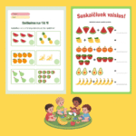 Vaisių skaičiavimo užduotėlės vaikams PDF |  užduotys atsispausdinti (32 puslapis) - Image 3
