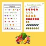 Vaisių skaičiavimo užduotėlės vaikams PDF |  užduotys atsispausdinti (32 puslapis) - Image 2