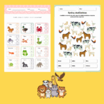Gyvūnų skaičiavimo užduotėlės vaikams PDF | užduotys atsispausdinti (30 puslapių) - Image 4
