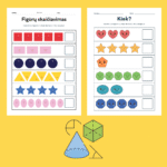 Figūrų skaičiavimo užduotėlės vaikams PDF | užduotys atsispausdinti (20 puslapių) - Image 2