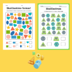 Figūrų skaičiavimo užduotėlės vaikams PDF | užduotys atsispausdinti (20 puslapių) - Image 3