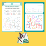 Figūrų skaičiavimo užduotėlės vaikams PDF | užduotys atsispausdinti (20 puslapių) - Image 4