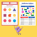 Figūrų skaičiavimo užduotėlės vaikams PDF | užduotys atsispausdinti (20 puslapių) - Image 5