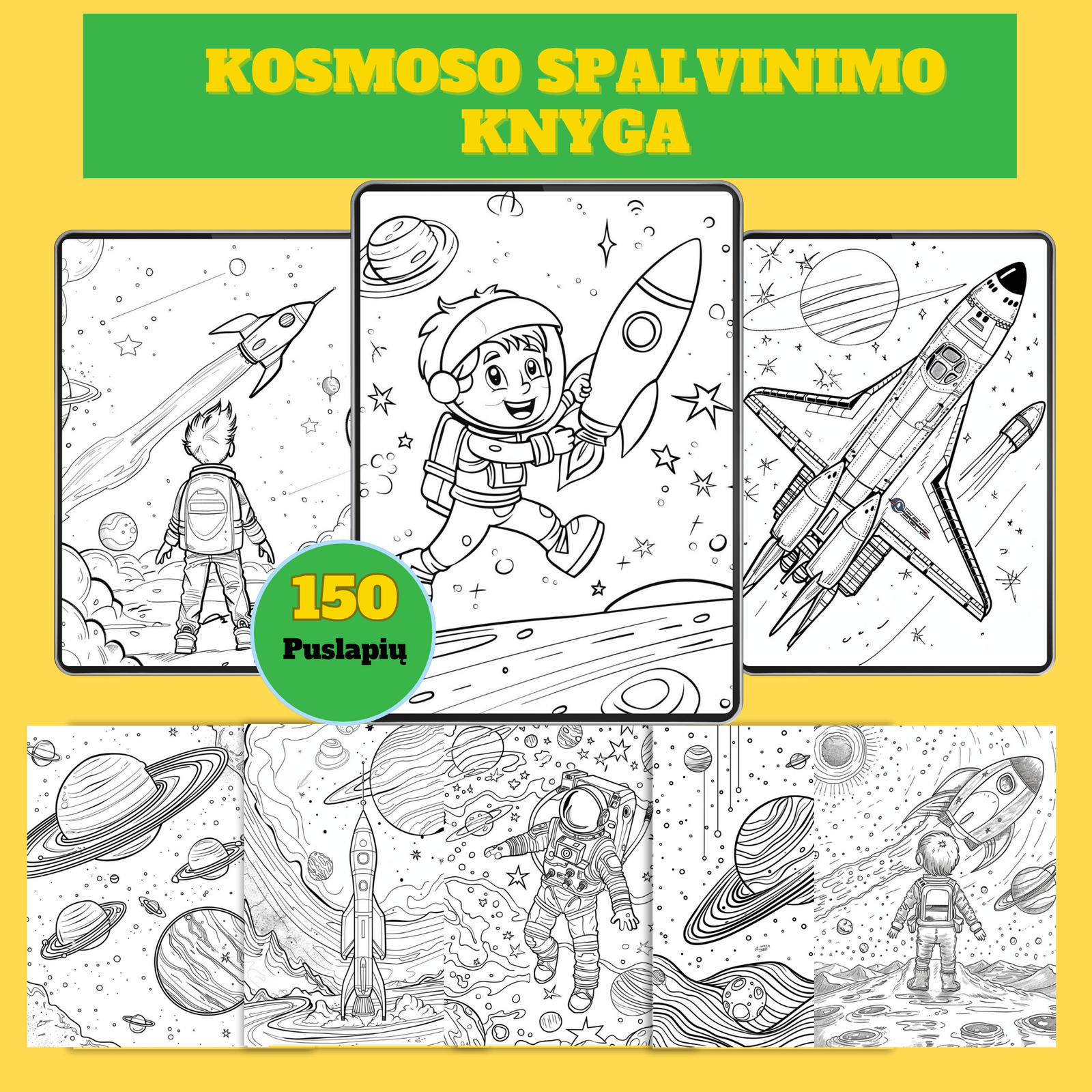 Color Matching Worksheets – 20 Printable Color Recognition Activities for Preschool (14) Kosmoso spalvinimo knyga vaikams PDF – 150 puslapių atsispausdinti - Image 1